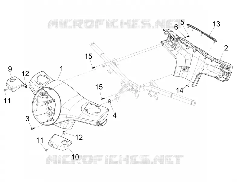 Couvertures guidon VESPA VESPA-SCOOTER 300 GTS 2014  GTS ie ABS
