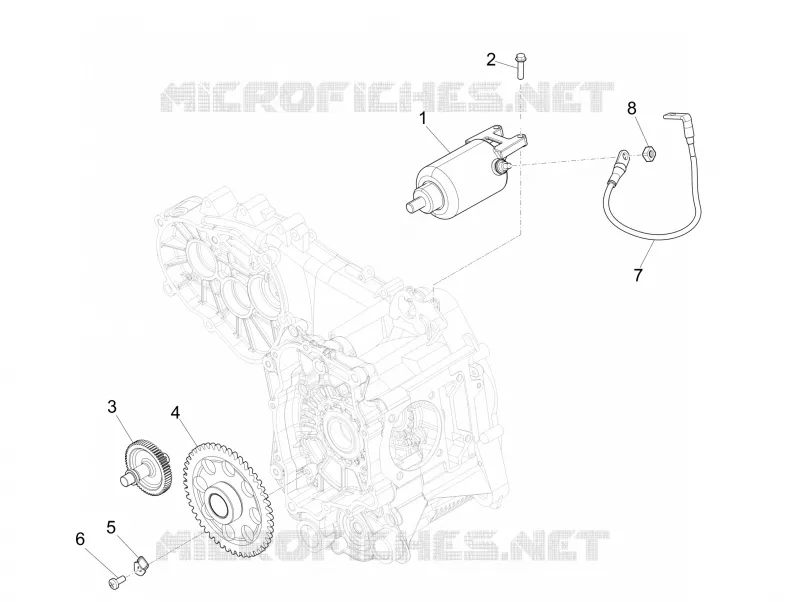Démarrage - Démarrage électrique VESPA VESPA-SCOOTER 300 GTS 2017  GTS ie ABS