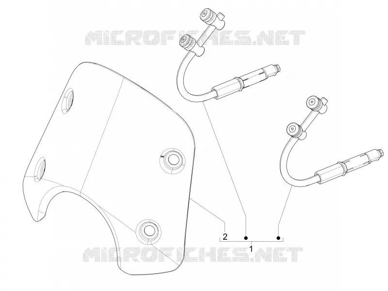 Pare-brise - Glaces VESPA VESPA-SCOOTER 300 GTS 2015  GTS ie ABS
