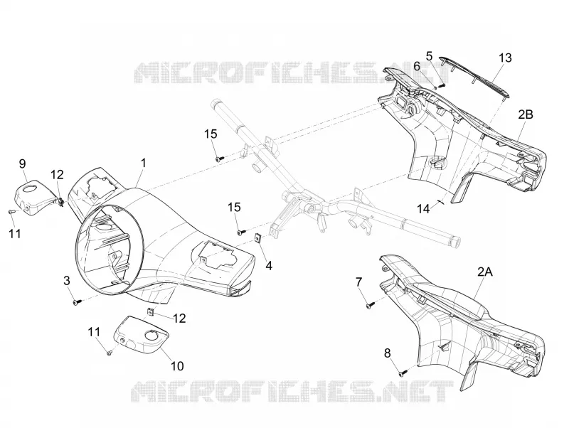 Couvertures guidon VESPA VESPA-SCOOTER 300 GTS 2011  GTS ie Super