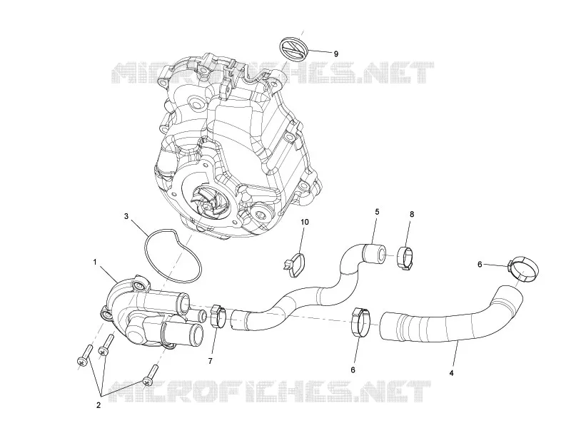 Pompe à eau VESPA VESPA-SCOOTER 300 GTS 2013  GTS ie Super