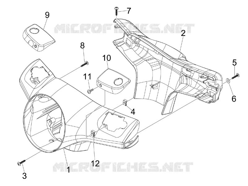 Couvertures guidon VESPA VESPA-SCOOTER 300 GTS 2010  GTS ie Super Sport