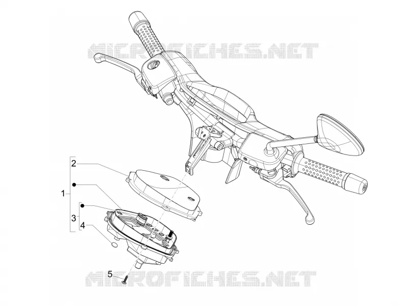 Groupe instruments - Cruscotto VESPA VESPA-SCOOTER 300 GTS 2011  GTS ie Touring