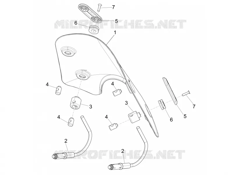 Pare-brise - Glaces VESPA VESPA-SCOOTER 300 GTS 2012  GTS ie Touring