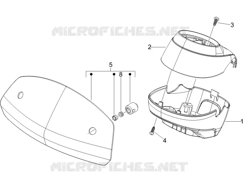 Couvertures guidon VESPA VESPA-SCOOTER 300 GTV 2012  GTV 4T 4V ie