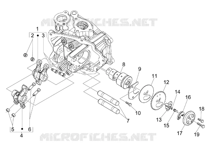 Groupe support balanciers VESPA VESPA-SCOOTER 300 GTV 2011  GTV 4T 4V ie