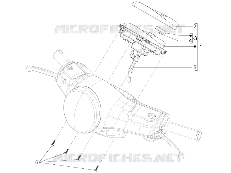 Groupe instruments - Cruscotto VESPA VESPA-SCOOTER 125 LT 2016  LT 4T 3V ie E3