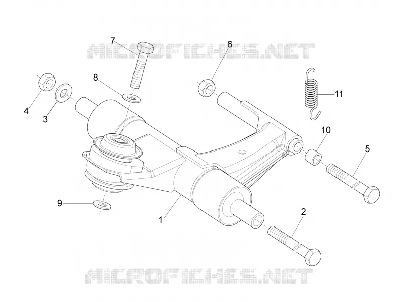 Bras oscillant VESPA VESPA-SCOOTER 125 LX 2012  LX 4T 3V ie