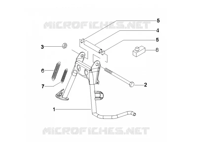 Béquille/s VESPA VESPA-SCOOTER 125 LX 2009  LX 4T E3