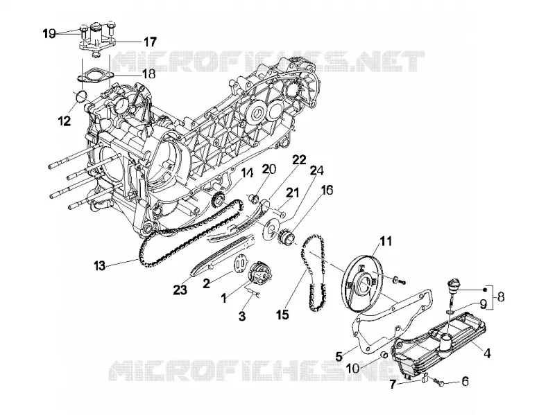 Pompe à huile VESPA VESPA-SCOOTER 125 LX 2009  LX 4T E3
