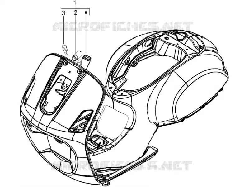 Châssis/coque VESPA VESPA-SCOOTER 125 LX 2011  LX 4T E3