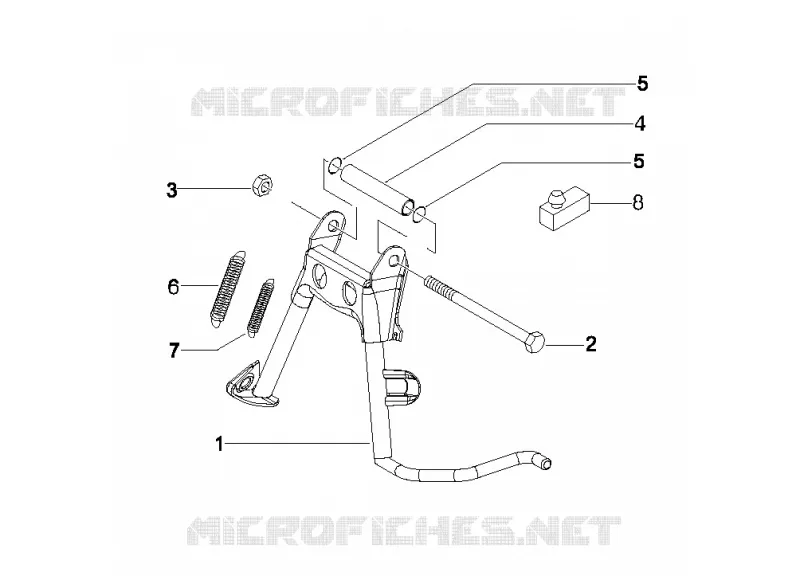 Béquille/s VESPA VESPA-SCOOTER 125 LX 2010  LX 4T ie E3