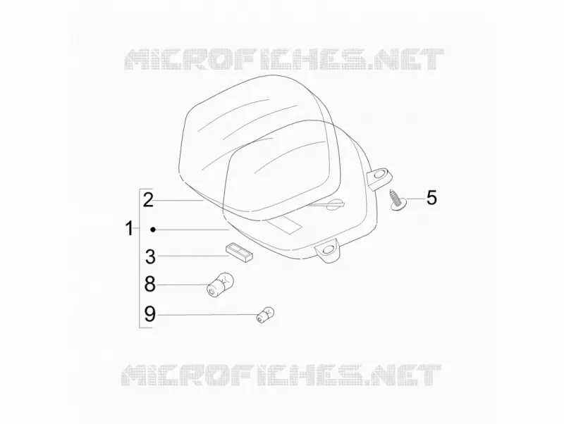 Groupe instruments - Cruscotto VESPA VESPA-SCOOTER 125 LX 2010  LX 4T ie E3 Touring