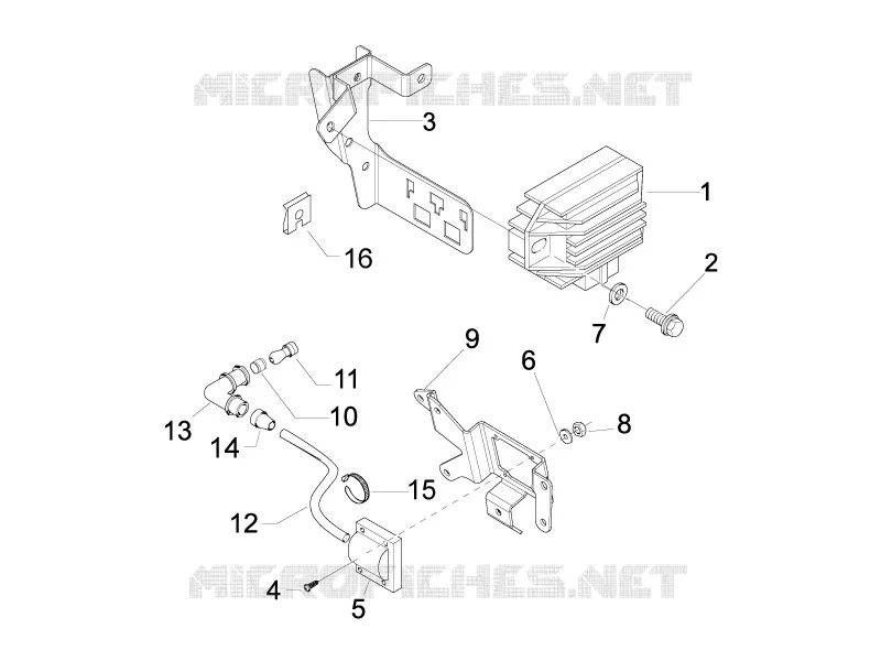 Régulateurs de tension - Centrales electroniques - Bobine H.T. VESPA VESPA-SCOOTER 125 LX 2011  LX 4T ie E3 Touring