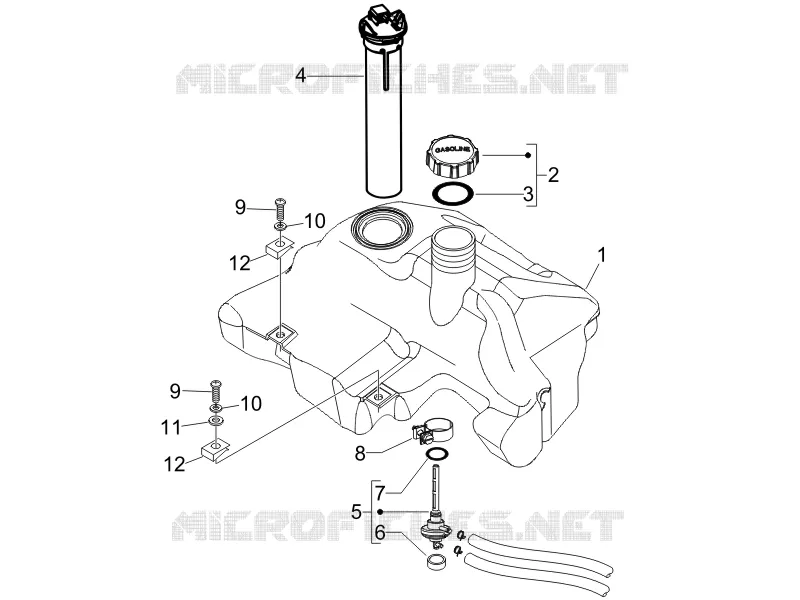 Réservoir carburant VESPA VESPA-SCOOTER 150 LX 2006  LX 4T