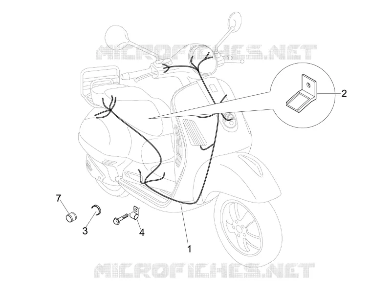 Faisceau de câbles principal VESPA VESPA-SCOOTER 150 LX 2008  LX 4T