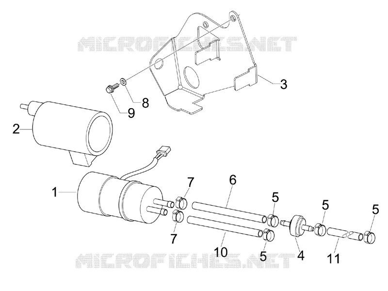 Instalation de l'alimentation VESPA VESPA-SCOOTER 150 LX 2008  LX 4T