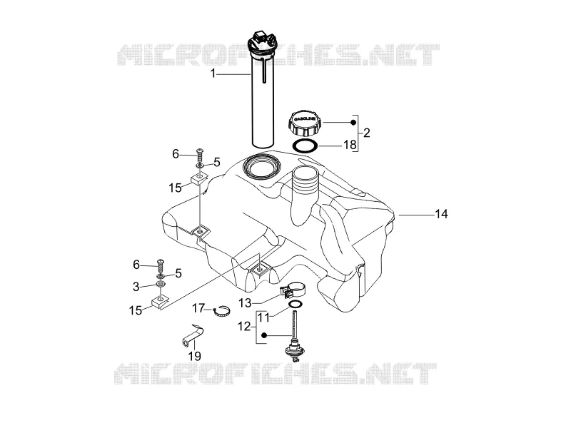 Réservoir carburant VESPA VESPA-SCOOTER 150 LX 2008  LX 4T