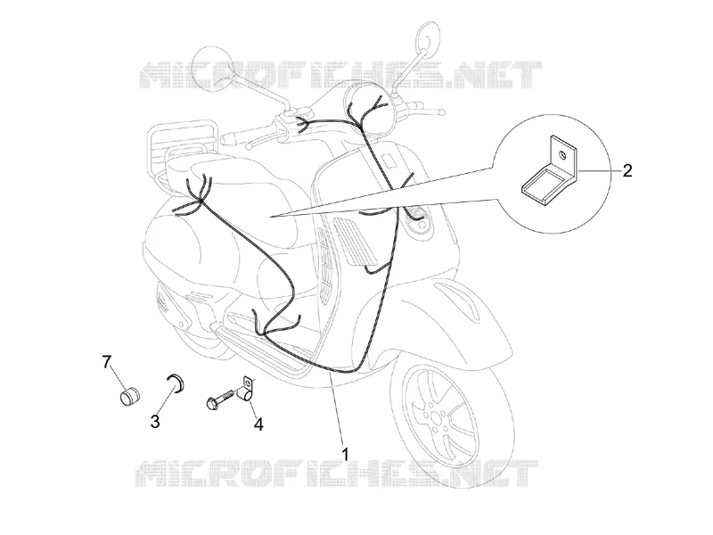 Faisceau de câbles principal VESPA VESPA-SCOOTER 150 LX 2010  LX 4T