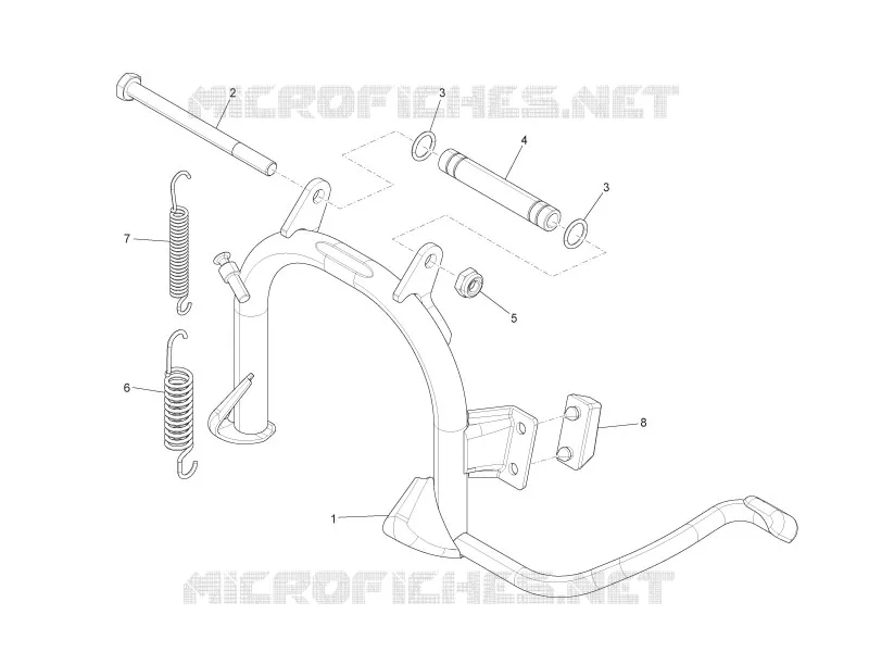 Béquille/s VESPA VESPA-SCOOTER 150 LX 2011  LX 4T 2V ie E3