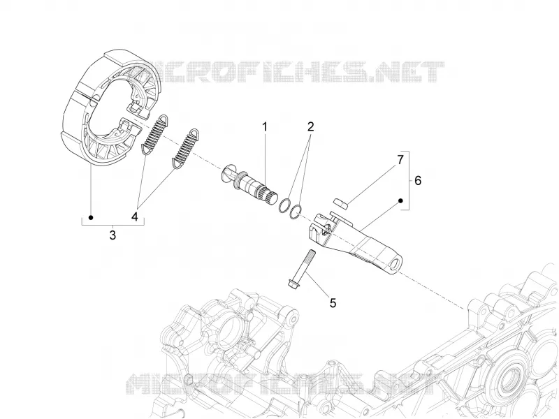 Frein posterieur - Mâchoire VESPA VESPA-SCOOTER 150 LX 2013  LX 4T 3V ie