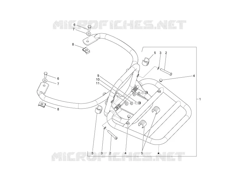 Porte-bagages arrière VESPA VESPA-SCOOTER 150 LX 2012  LX 4T 3V ie