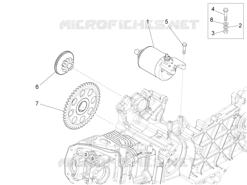 Démarrage - Démarrage électrique VESPA VESPA-SCOOTER 150 LX 2014  LX 4T 2V ie E3