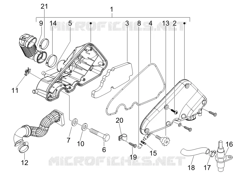 Filtre à air VESPA VESPA-SCOOTER 150 LX 2006  LX 4T E3