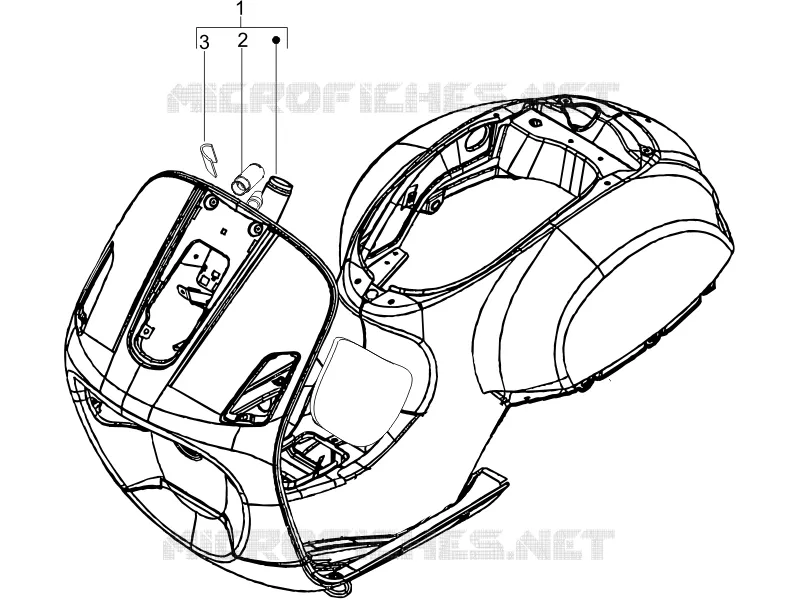 Châssis/coque VESPA VESPA-SCOOTER 150 LX 2009  LX 4T E3