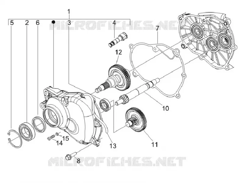 Ensemble réducteur VESPA VESPA-SCOOTER 150 LX 2012  LX 4T E3