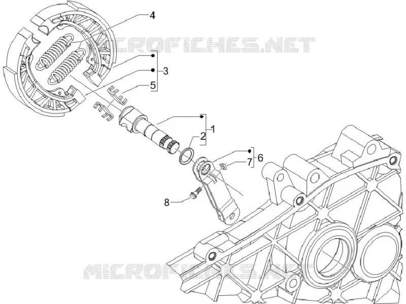 Frein posterieur - Mâchoire VESPA VESPA-SCOOTER 150 LX 2013  LX 4T E3