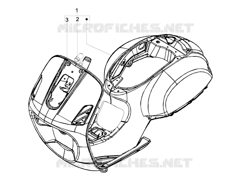 Châssis/coque VESPA VESPA-SCOOTER 150 LX 2010  LX 4T ie