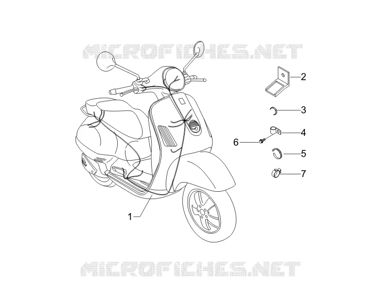 Faisceau de câbles principal VESPA VESPA-SCOOTER 150 LX 2011  LX 4T ie E3