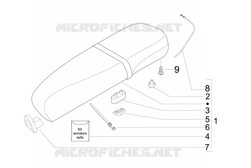 Selle/sieges VESPA VESPA-SCOOTER 150 LX 2011  LX 4T ie E3