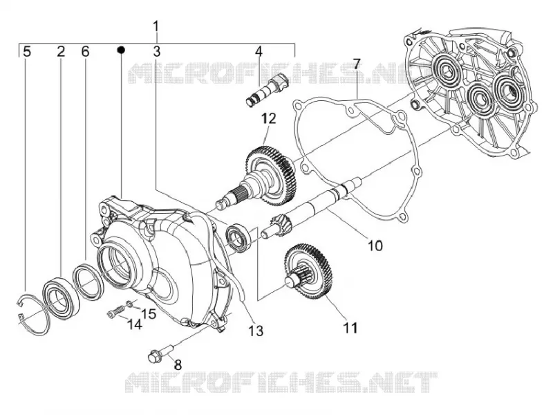 Ensemble réducteur VESPA VESPA-SCOOTER 150 LX 2011  LX 4T ie E3