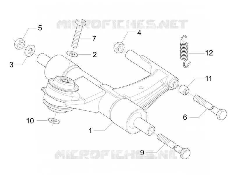Bras oscillant VESPA VESPA-SCOOTER 150 LX 2010  LX 4T ie Touring