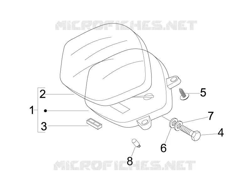 Groupe instruments - Cruscotto VESPA VESPA-SCOOTER 50 LX 2005  LX 2T