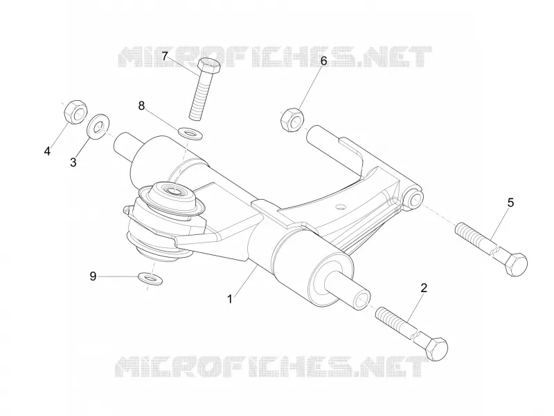 Bras oscillant VESPA VESPA-SCOOTER 50 LX 2010  LX 2T