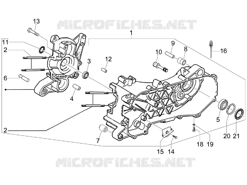 Carter VESPA VESPA-SCOOTER 50 LX 2008  LX 4T