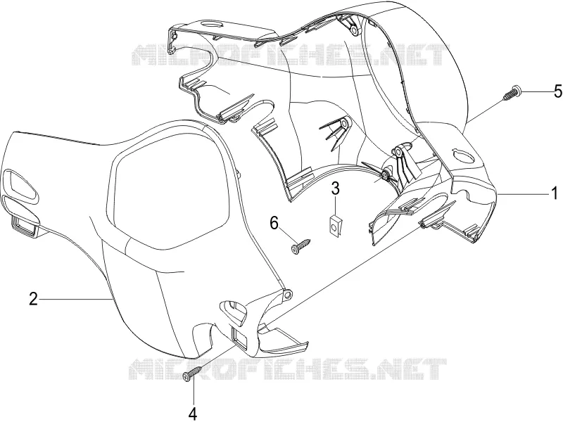 Couvertures guidon VESPA VESPA-SCOOTER 50 LX 2009  LX 4T