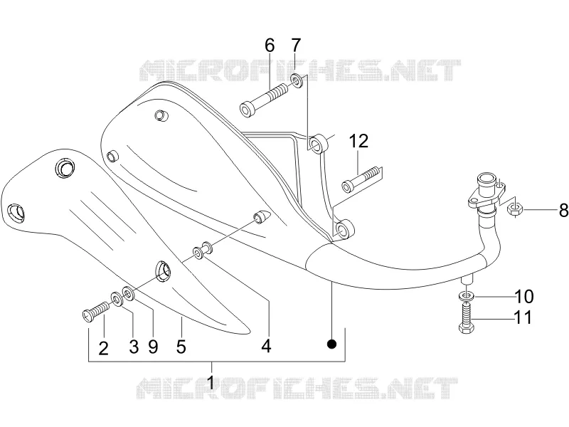 Silencieux VESPA VESPA-SCOOTER 50 LX 2009  LX 4T