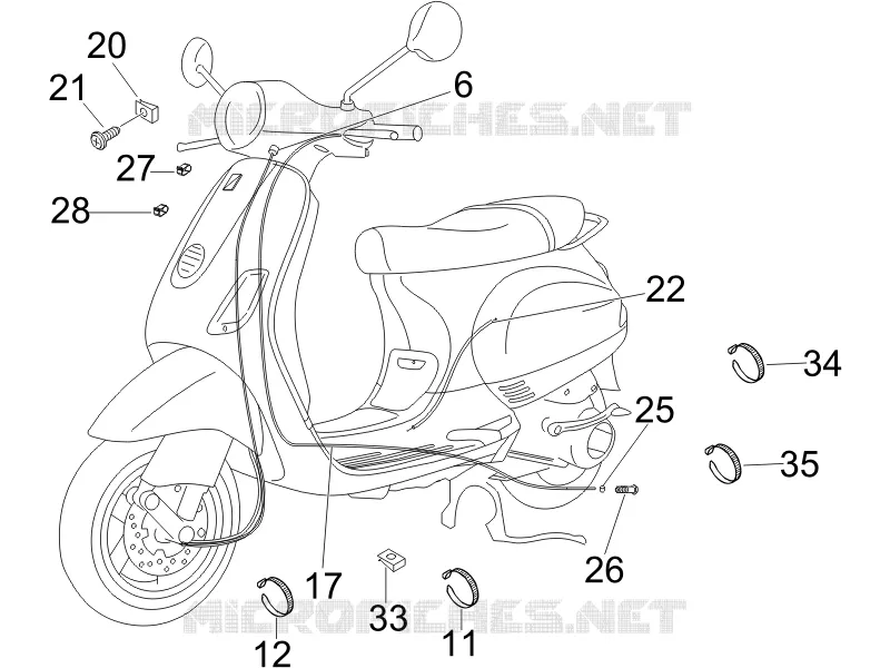 Transmissions VESPA VESPA-SCOOTER 50 LX 2006  LX 4T