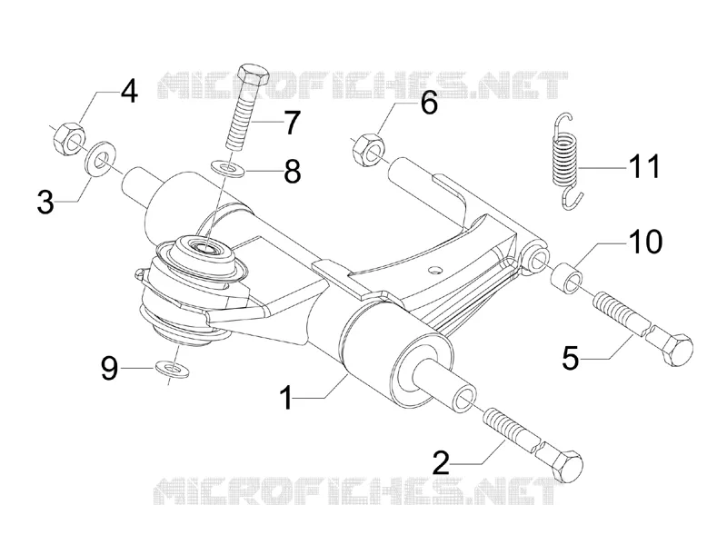 Bras oscillant VESPA VESPA-SCOOTER 50 LX 2012  LX 4T-4V