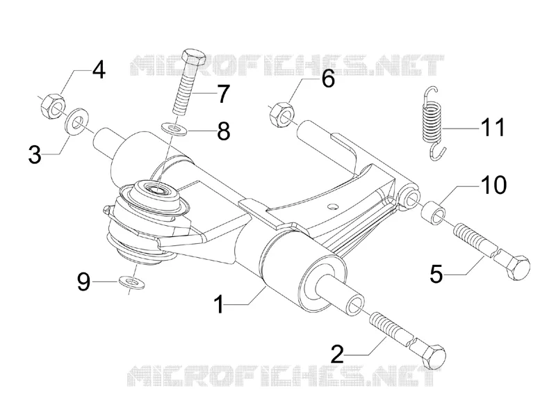Bras oscillant VESPA VESPA-SCOOTER 50 LX 2011  LX 4T-4V