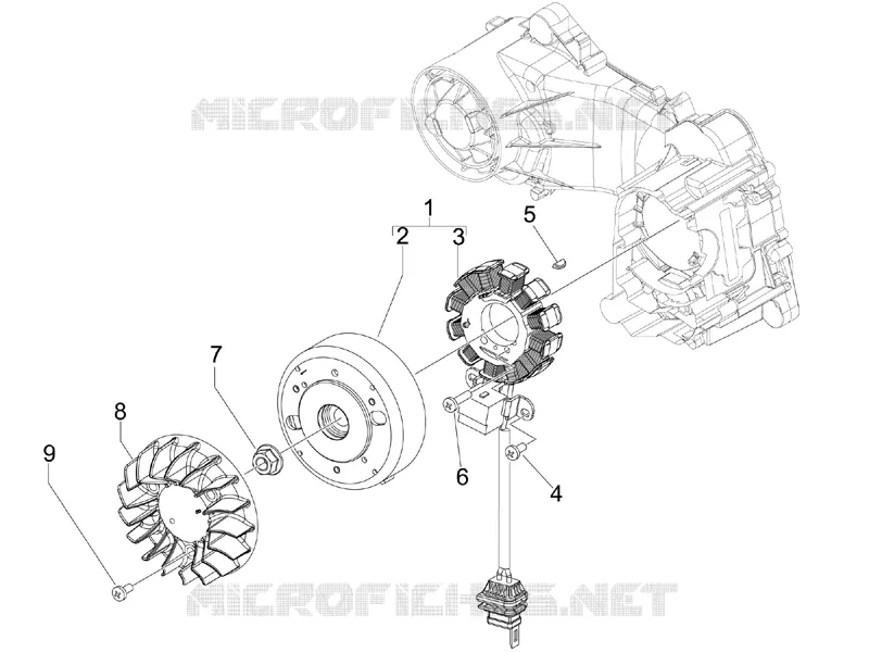 Volant magnetique VESPA VESPA-SCOOTER 50 LX 2011  LX 4T-4V Touring