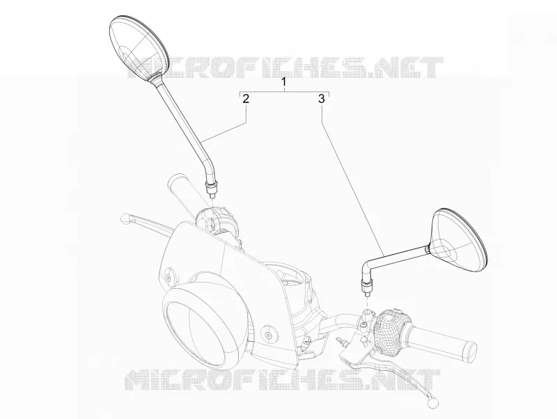 Rétroviseur/s VESPA VESPA-SCOOTER 125 LXV 2015  LXV 4T 3V E3