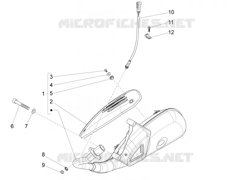 Silencieux VESPA VESPA-SCOOTER 125 LXV 2014  LXV 4T 3V E3