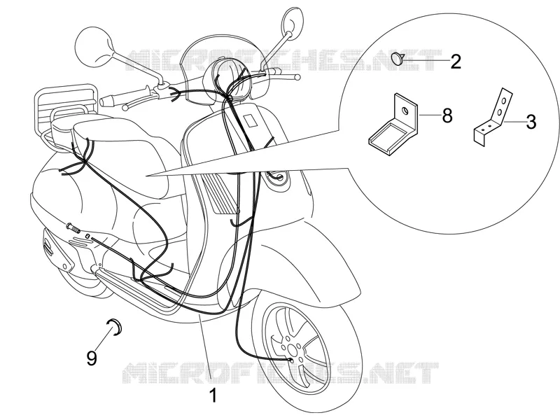Faisceau de câbles principal VESPA VESPA-SCOOTER 125 LXV 2006  LXV 4T E3