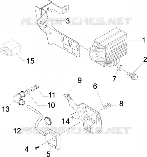 Régulateurs de tension - Centrales electroniques - Bobine H.T. VESPA VESPA-SCOOTER 125 LXV 2013  LXV 4T ie E3