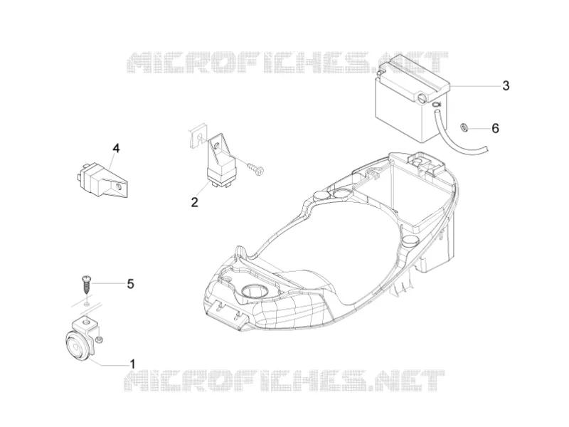 Relais - Batterie - Avertisseur sonore VESPA VESPA-SCOOTER 125 LXV 2010  LXV 4T ie E3